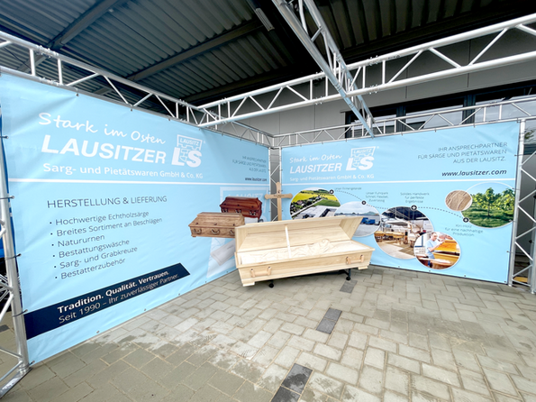 Messestand-Design für Sarghersteller Lausitzer Sarg