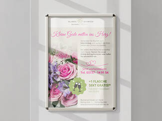 Blumenschmiede am Markt Valentinstag Poster