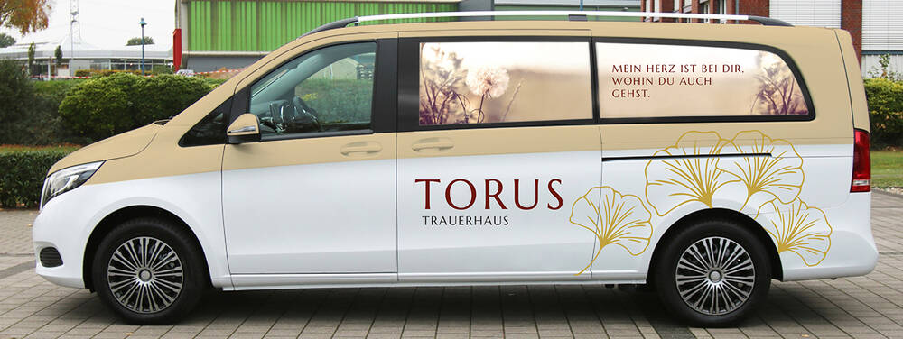 Torus Bestattungen Autofolierung