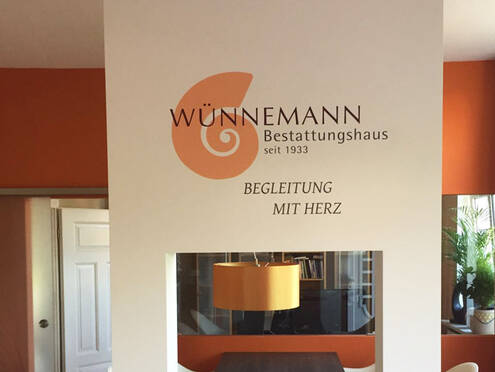 Bestattungshaus Wünnemann Wandtattoo