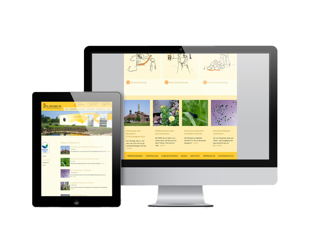 Online News-Modul auf der Webseite des Krematoriums Flamarium