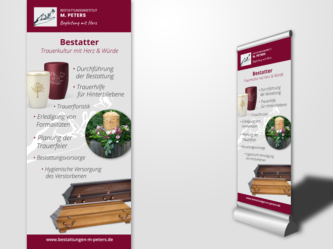 Bestattungsinstitut M. Peters Rollup