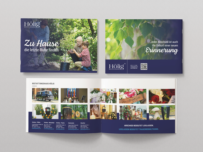 Bestattungshaus Hölig Imagebroschüre