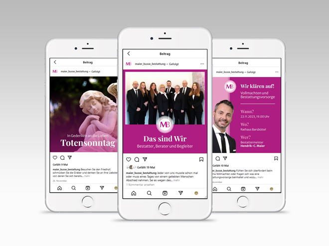 Maier Busse Bestattung Social Media Marketing