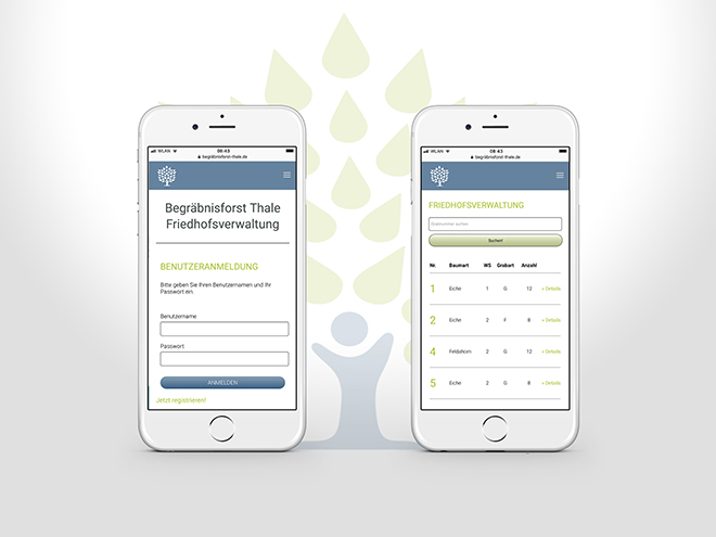 Begräbnisforst Thale App