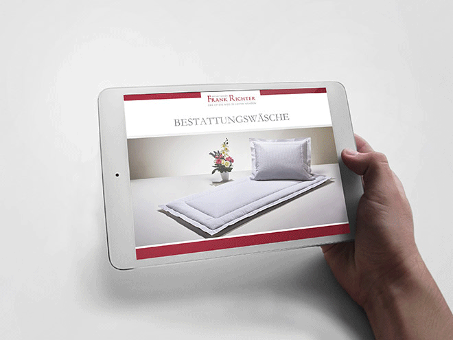 Bestattungen Frank Richter iPad-Katalog