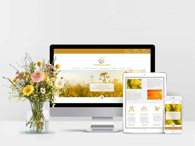Bestattungen Mayr Website