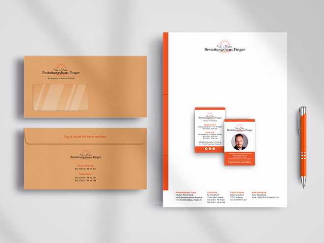 Bestattungshaus Finger Corporate Design