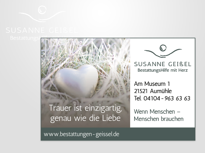Bestattungshilfe Susanne Geißel Werbeanzeige