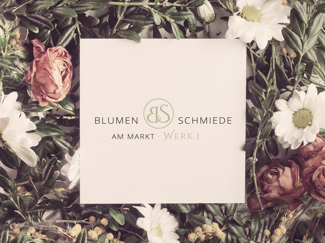 Blumenschmiede am Markt Logogestaltung