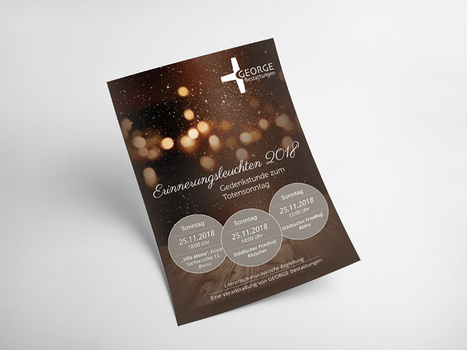Erinnerungsleuchten Flyer vorne