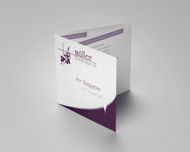 Müller Bestattungen Image-Flyer