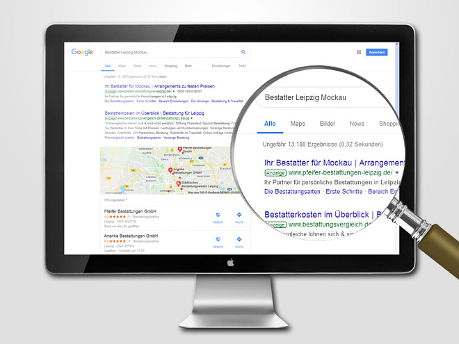 Pfeifer Bestattungen Google AdWords