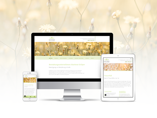 Bestattungen Hartmut Gröper Webdesign